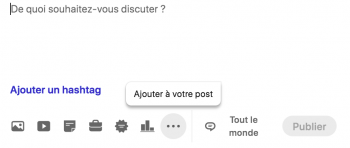 créer un post de recherche d'emploi Linkedin