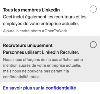 Montrer son profil LinkedIn aux recruteurs