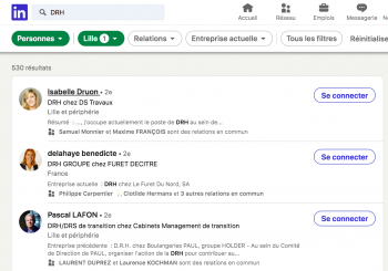 Entrer en relation avec des recruteurs sur Linkedin
