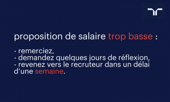 négocier un salaire trop bas après une proposition d'embauche